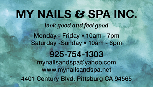 My Nails and Spa card